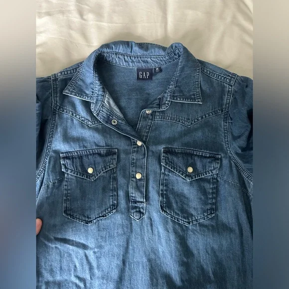 GAP Western Denim Mini Dress - Picture 6 of 10